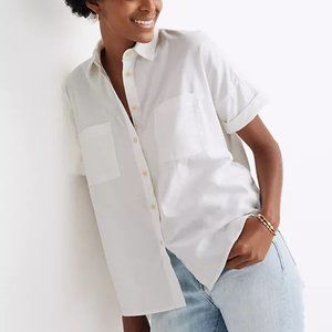 Madewell White Button Down Shirt